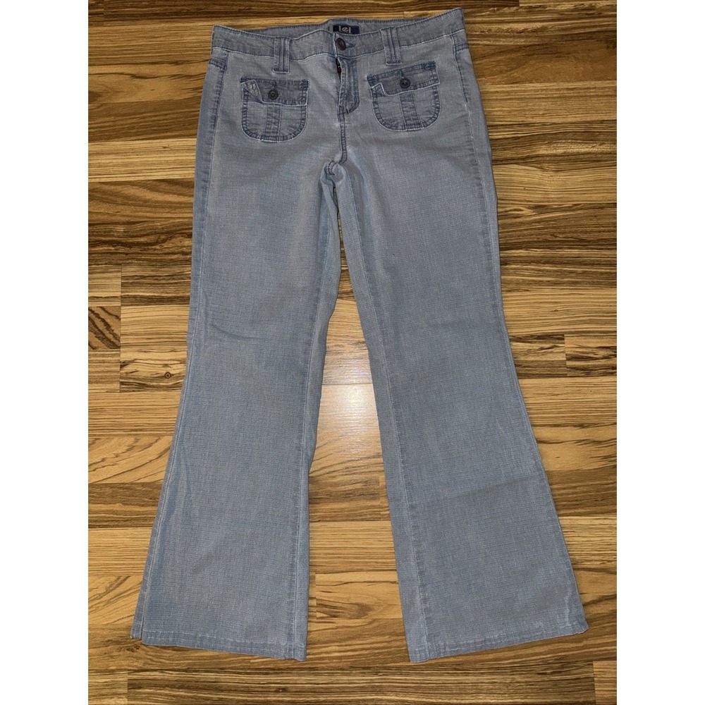 Women's L.E.I. Size 11  Y2K Light Blue Pants Flare Boot Cut‎
